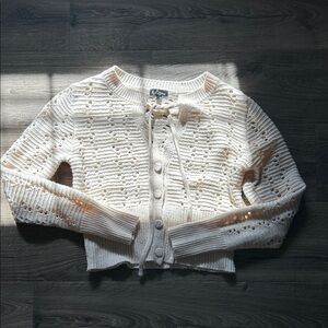 Self Esteem Cream Knit Cardigan